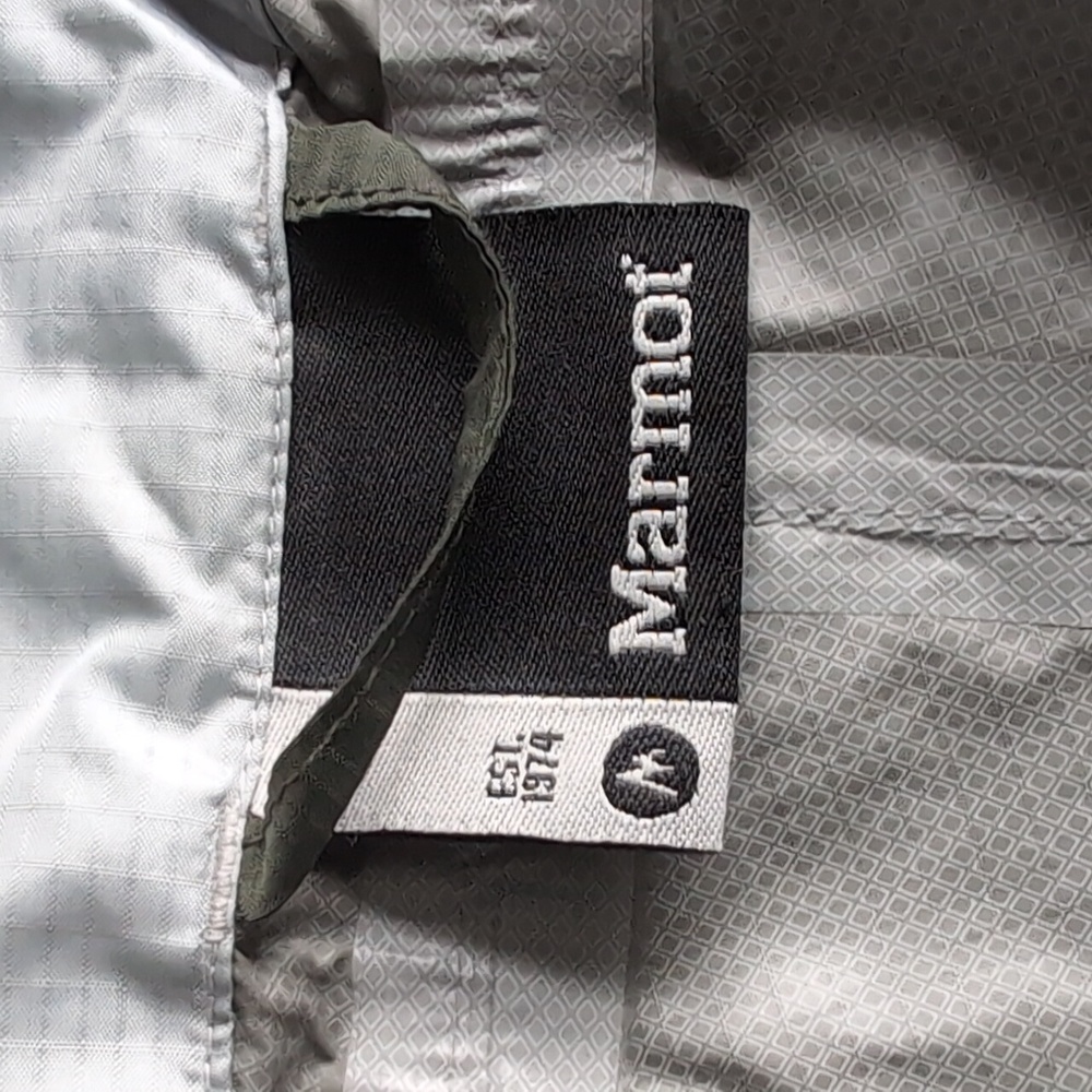 Marmot Men's Windbreaker Jacket Dark Green Long Sleeves Size Medium - Picture 6 of 13